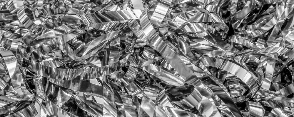 aluminium på återvinningsstation 